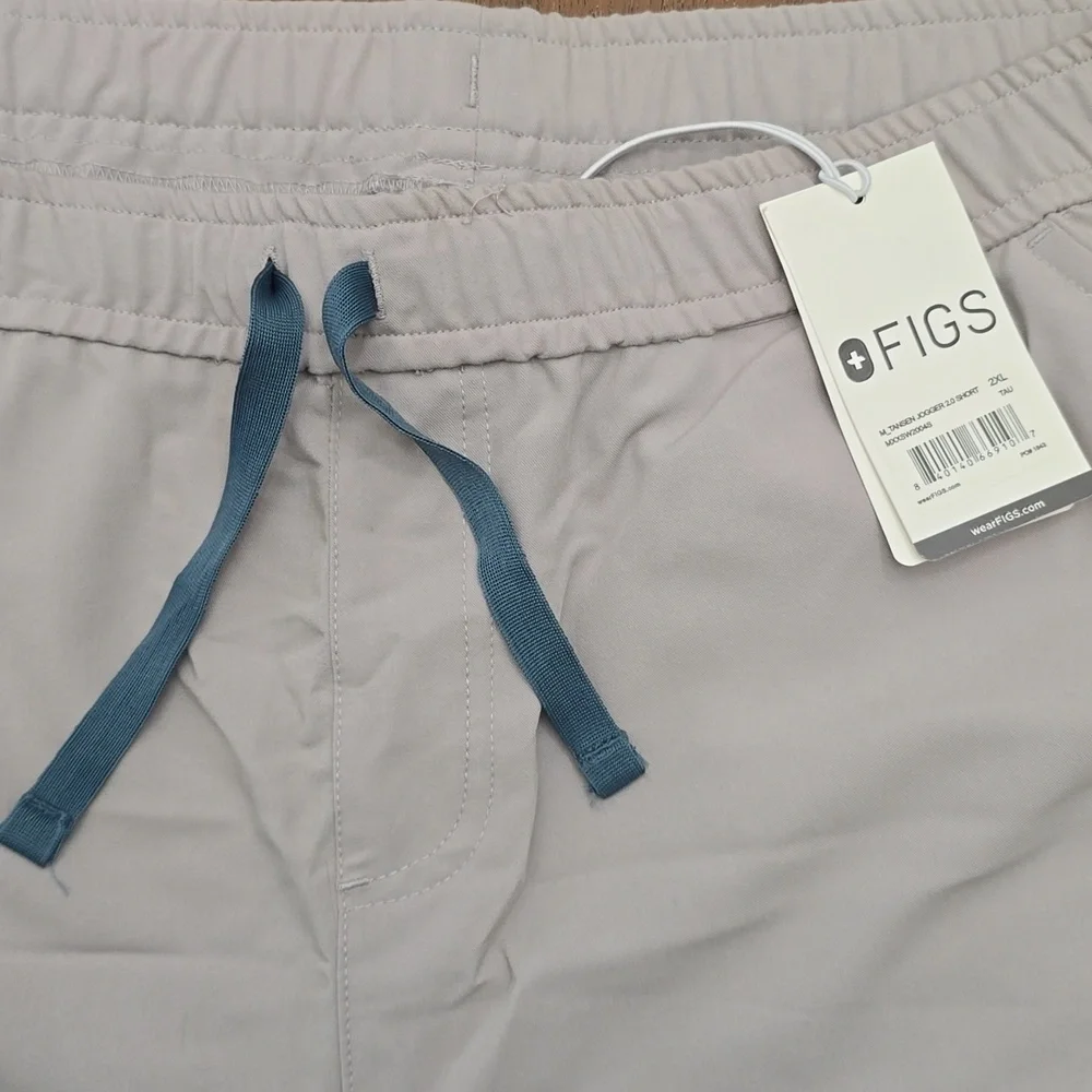 FIGS Joggers Mens 2XL Taupe Gray‎ Blue Pants New NWT